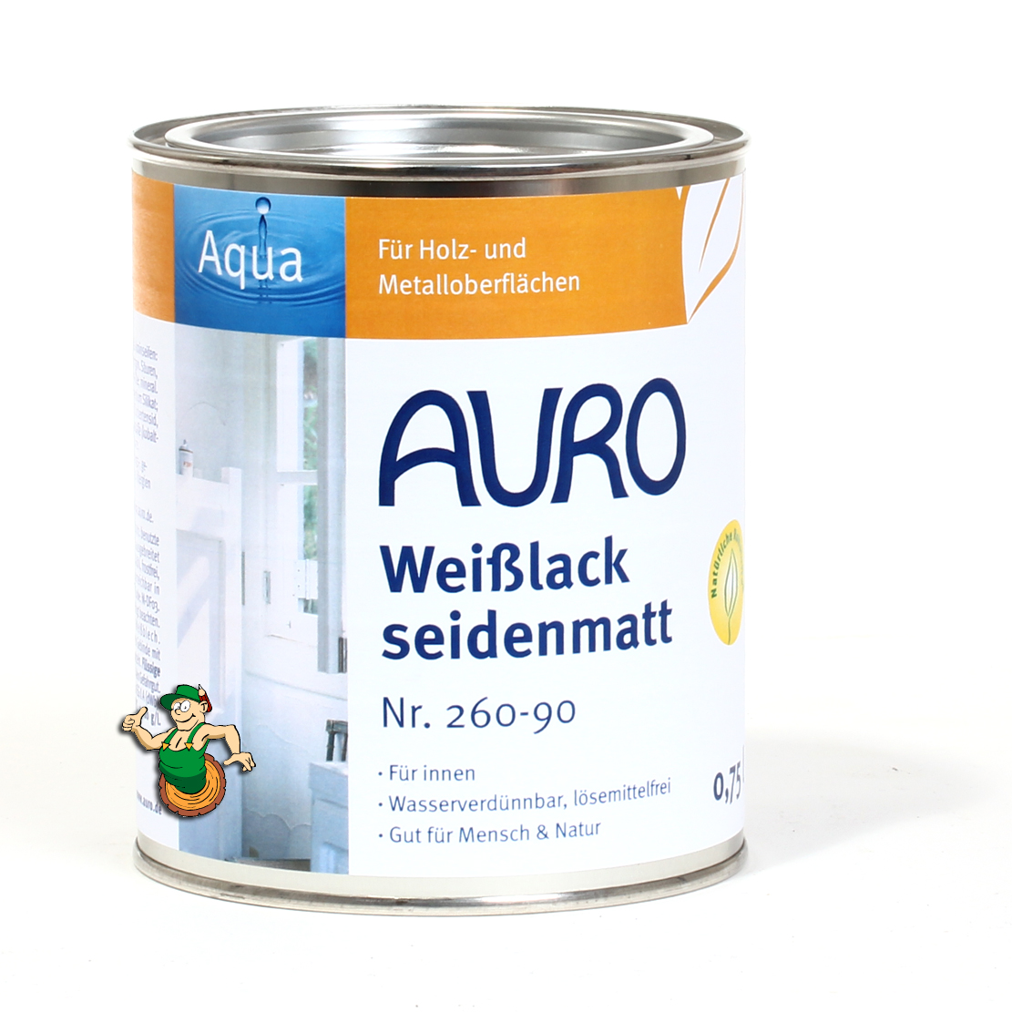 Buntlack, seidenmatt Nr. 260-90 Weißlack, Aqua